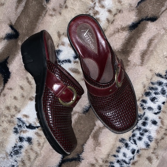 Clarks Shoes - Clarks Artisan Leather Buckle Mules — 6
